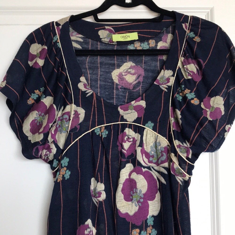 Orion London Navy Floral Dress